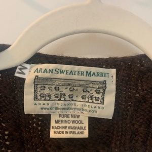 Aran knit sweater